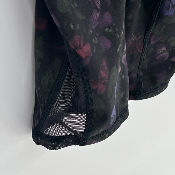 Lululemon Train Times‎ Crop 17" Leggings  Size 4 Frozen Flourish Dark Floral - Picture 6 of 10
